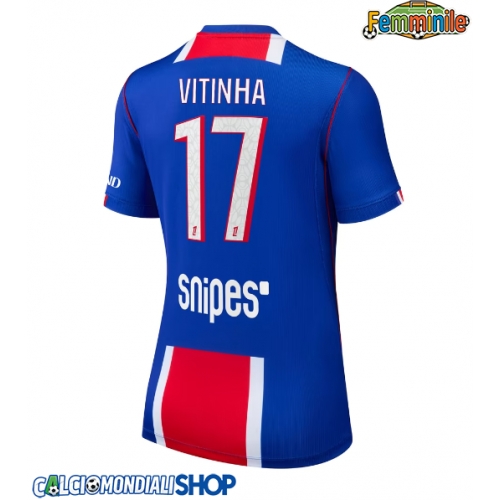 Maglie da calcio Paris Saint-Germain Vitinha #17 Prima Maglia Femminile 2026-27 Manica Corta